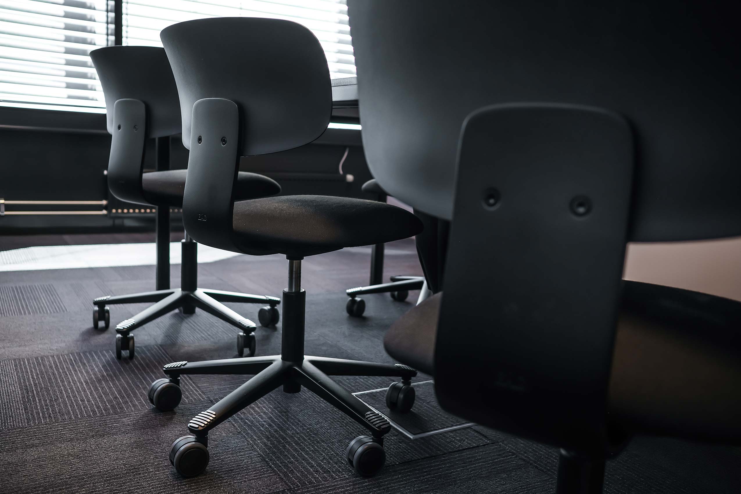 HÅG Tion chairs in meeting room at Strex | Photo: Michal Chojnacki